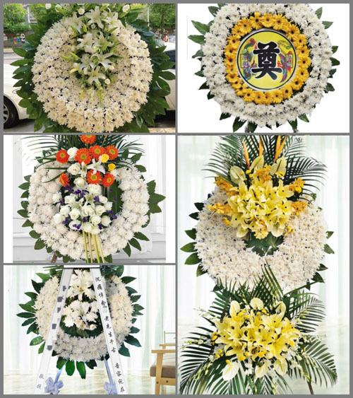 北京延庆区大榆树镇上辛庄村花圈速递